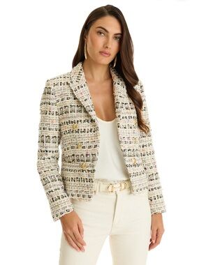 The Noli Shop tweed blazer